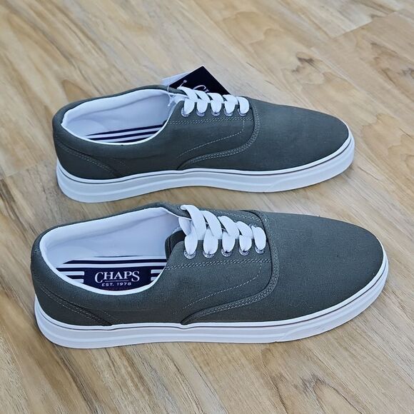 🔹️NWT Chaps Olive Chase Canvas Lace-up Sneakers Men's 10.5 - Picture 6 of 12